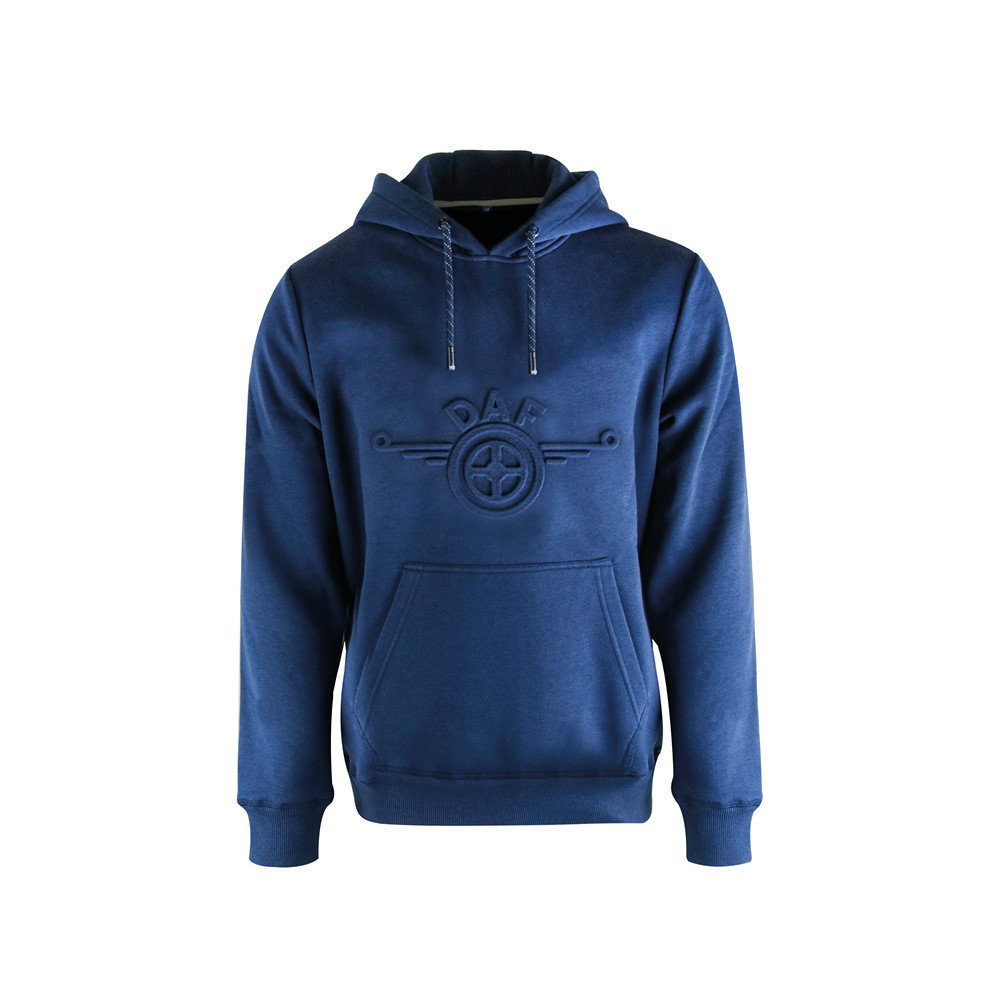 DAF Hoodie - Blue with Heritage logo - Unisex