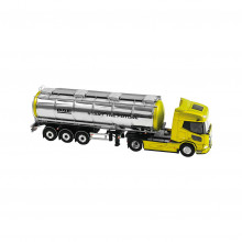 New DAF XD SH - 4x2 + Tank Trailer Chrome - 3AXLE - 1:50 (WSI)