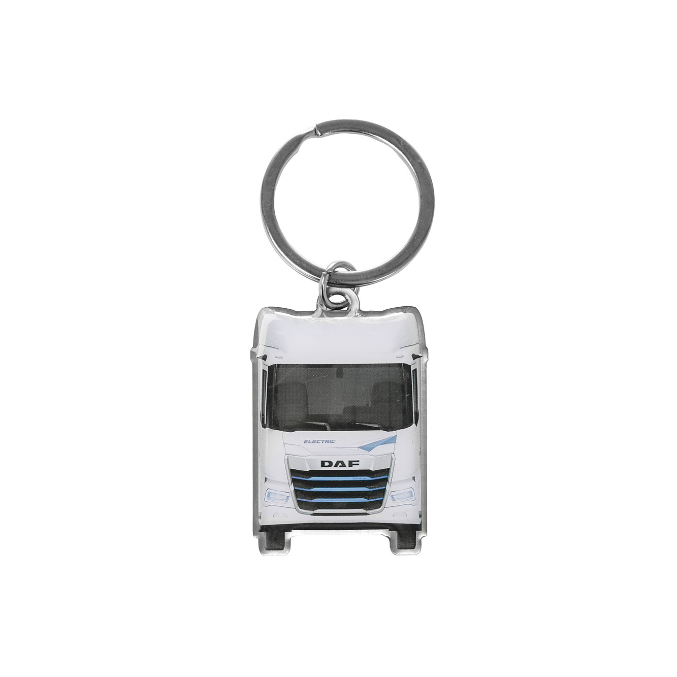 DAF Electric Metalen Truck Sleutelhanger - Metaal
