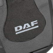 Black phone cradle with DAF logo