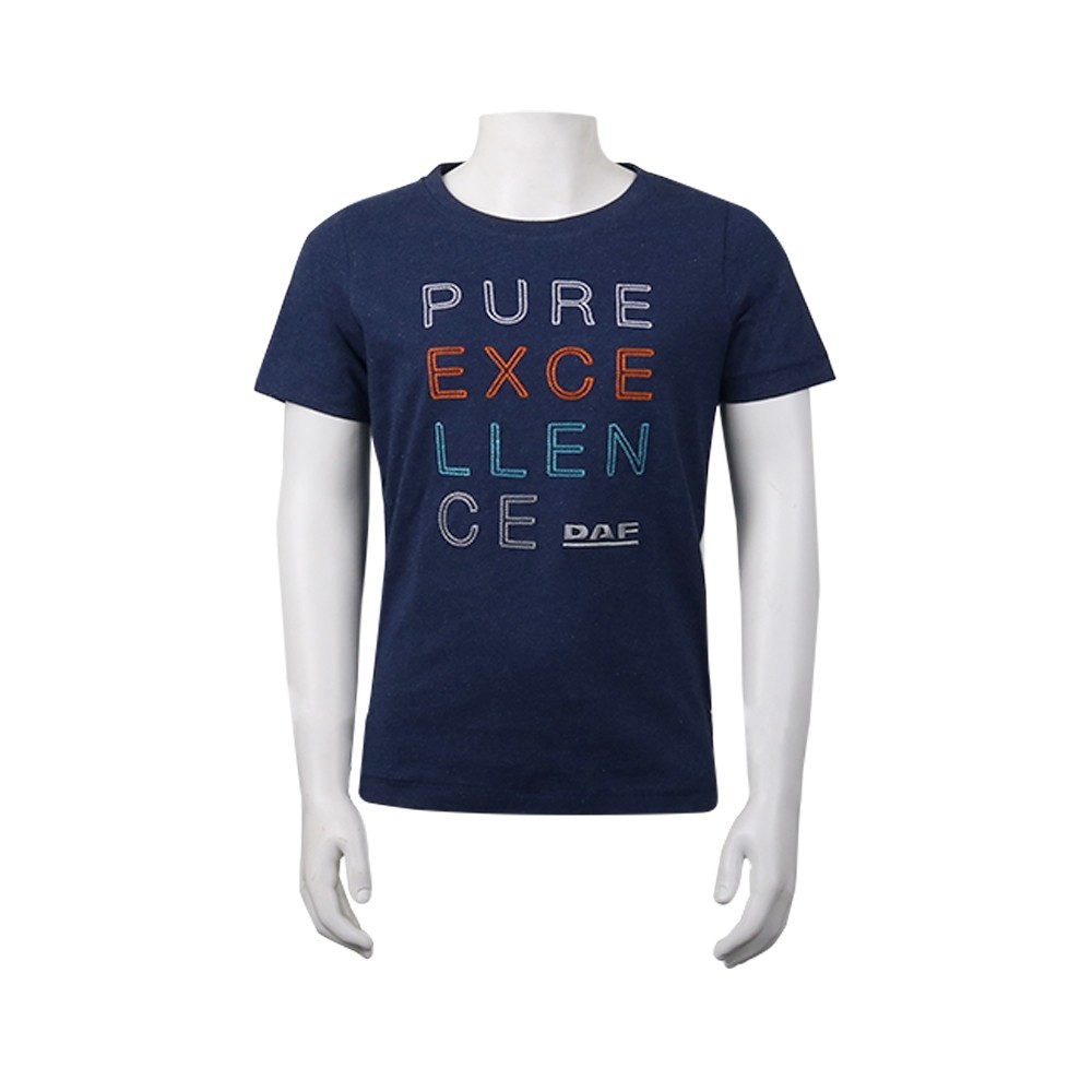Daf Kids T Shirt Pure Navy Melange Daf Official Online Store