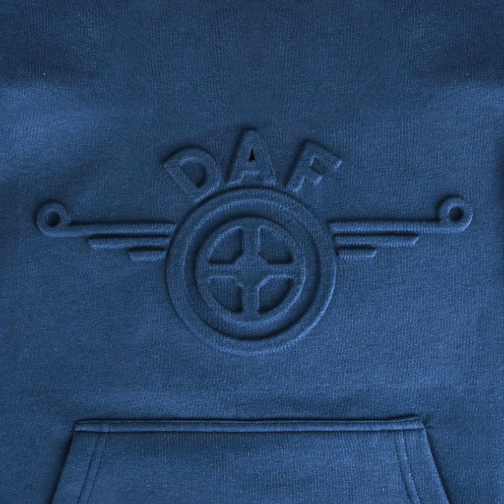 DAF Hoodie Blue with Heritage logo Unisex DAF Official